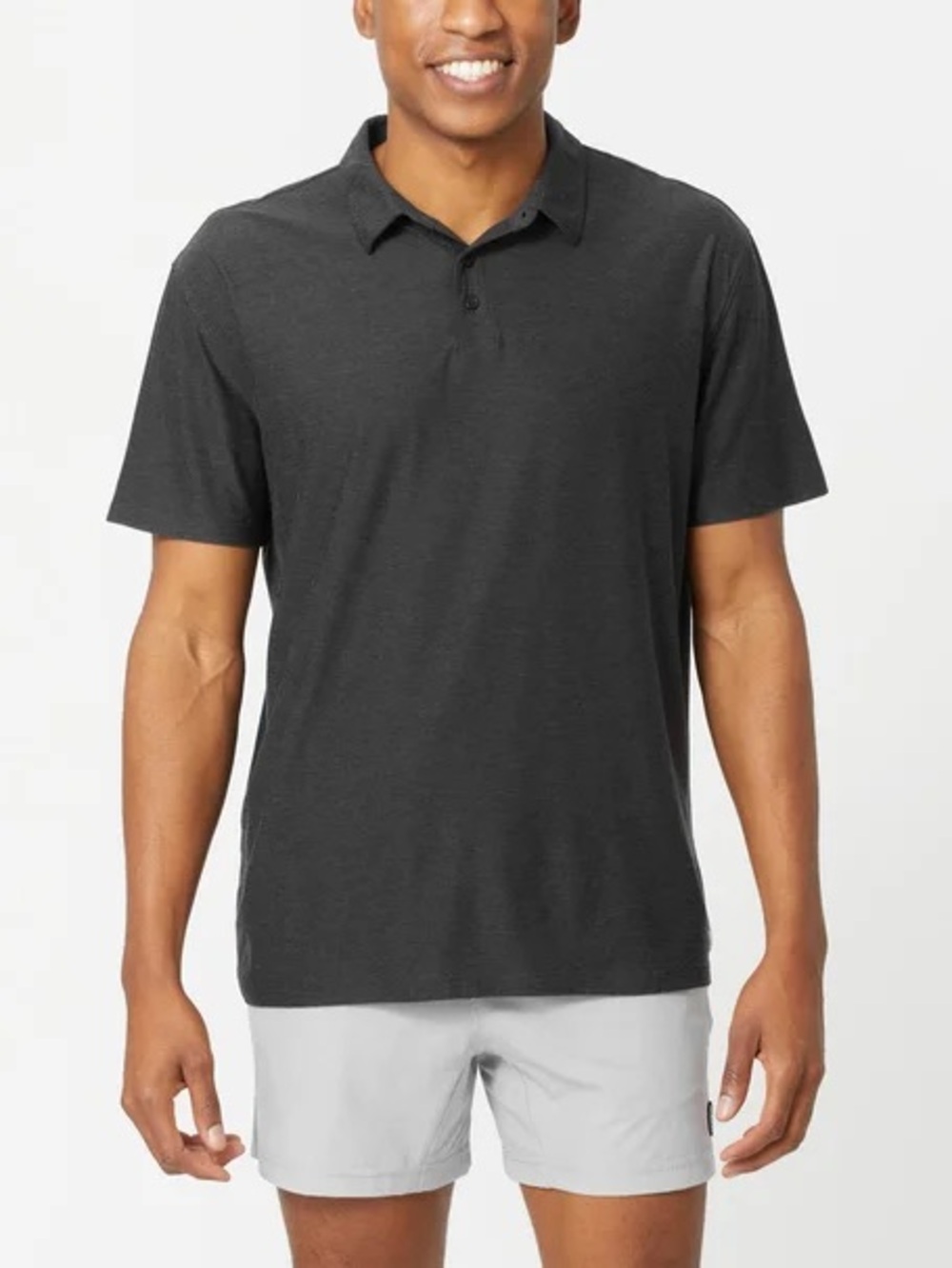 Vuori Strata Performance Soft Stretch Heather polo golf shirt size large